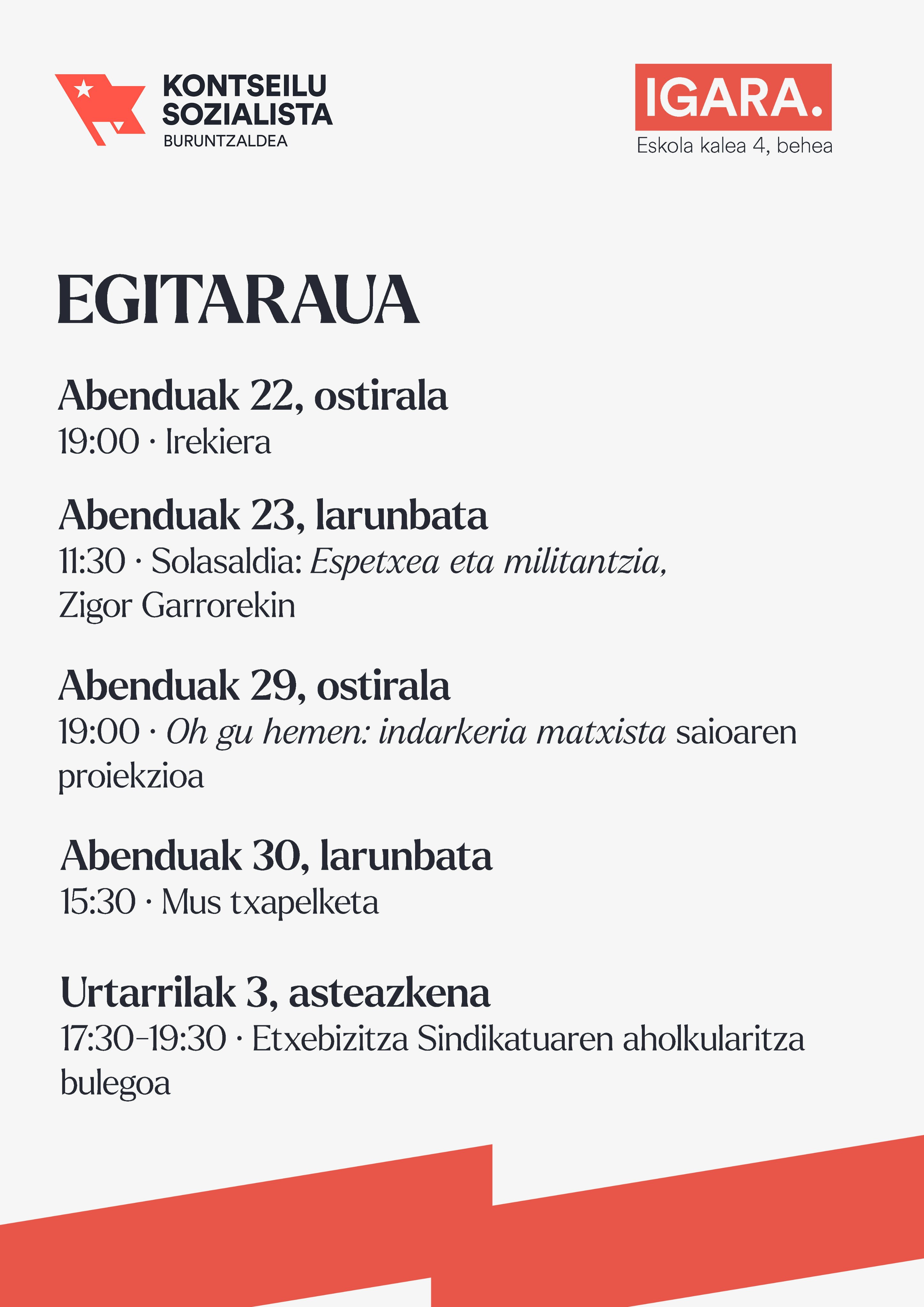 Agenda argazkia