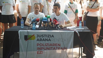 Justizia Aranarentzat plataforma aurkeztu dute Bilbon, Poliziaren inpunitatearen eta abusuen aurka (1)