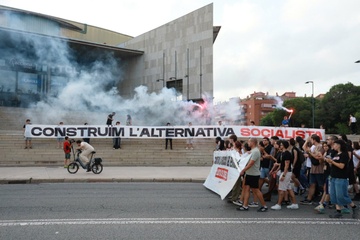 OJS erreakzioaren eta faxismoaren aurka mobilizatu da Badalonan (4)