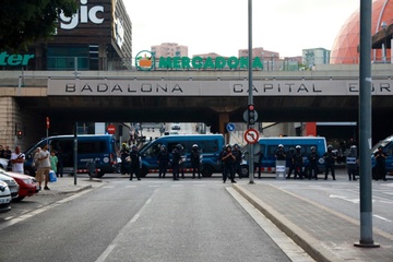 OJS erreakzioaren eta faxismoaren aurka mobilizatu da Badalonan (8)