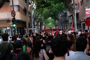 OJS erreakzioaren eta faxismoaren aurka mobilizatu da Badalonan (9)