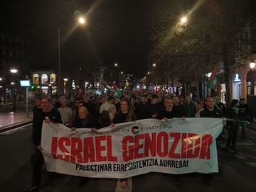 Sionismoaren basakeriaren aurka mobilizatu ziren atzo hainbat hiriburutan (3)