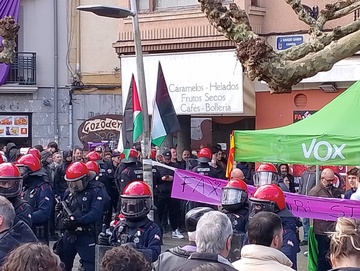 Berriz ere, Voxeko faxisten aurka mobilizatu dira Euskal Herrian (1)