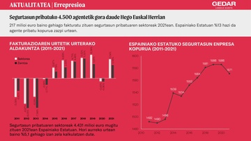 Segurtasun pribatuko 4.500 agentetik gora daude Hego Euskal Herrian (1)