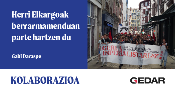 Herri Elkargoak berrarmamenduan parte hartzen du | Gedar