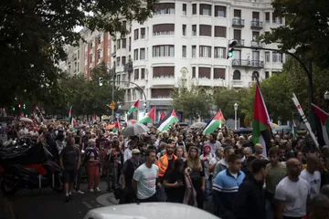 Altxamendutik hiru urtera, Palestinaren erresistentziarako eskubidea aldarrikatu dute Bilbon (4)