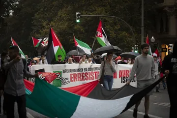 Altxamendutik hiru urtera, Palestinaren erresistentziarako eskubidea aldarrikatu dute Bilbon (3)