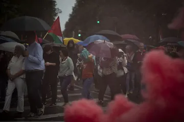 Altxamendutik hiru urtera, Palestinaren erresistentziarako eskubidea aldarrikatu dute Bilbon (5)