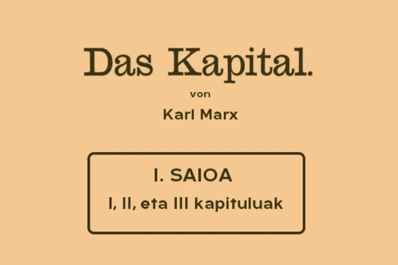 Kapitalaren mintegia: 1. saioa