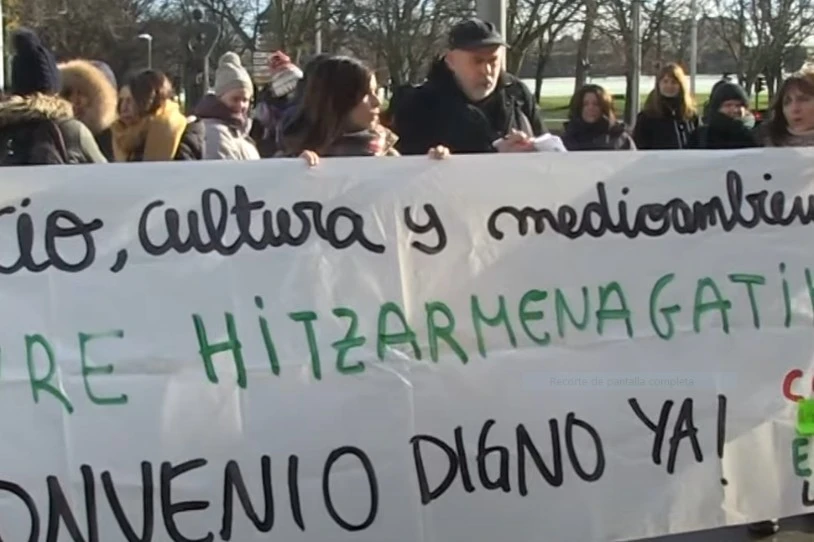 Greban jarraitzen dute Nafarroako aisialdi eta kultur zentroetako langileek