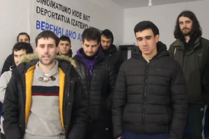Aske geratu da deportatua izateko arriskuan zegoen Gasteizko Etxebizitza Sindikatuko kidea
