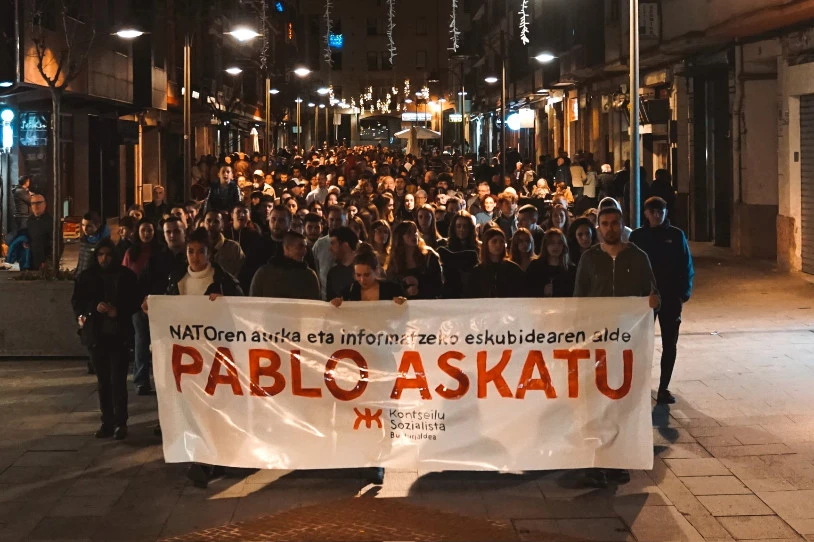 Maiatzera arte luzatu diote behin-behineko espetxealdia Pablo Gonzalezi