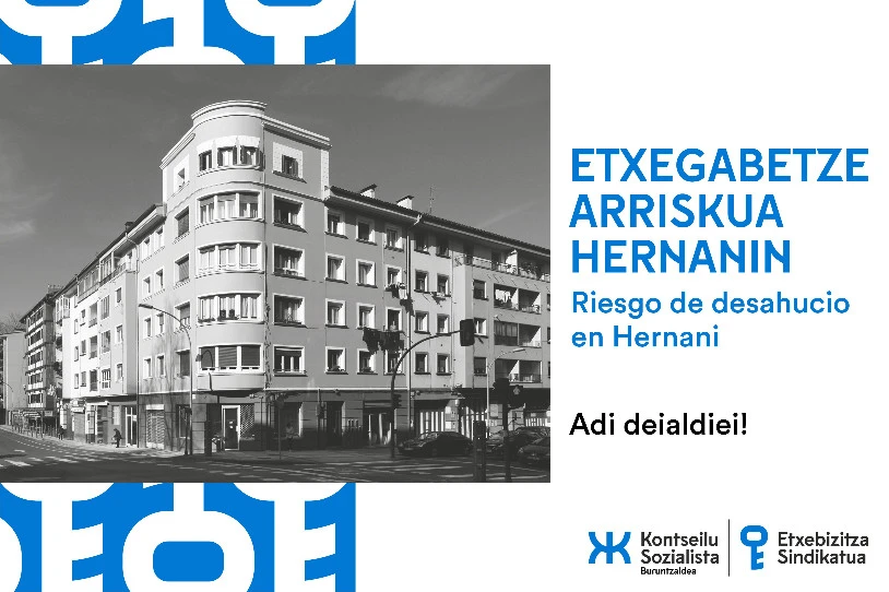 Etxegabetua izateko arriskuan dago familia bat Hernanin