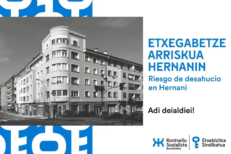 Etxegabetua izateko arriskuan dago familia bat Hernanin