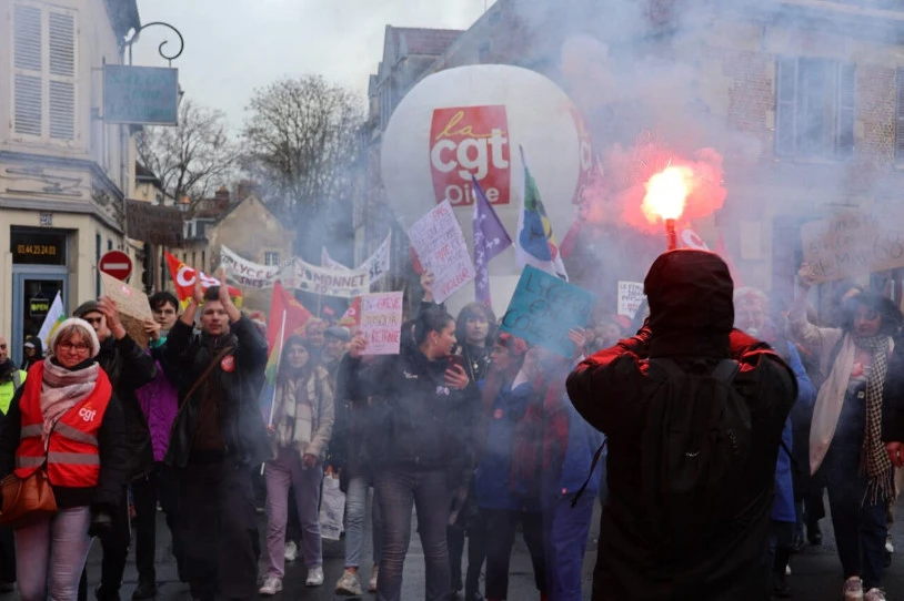 Zazpigarrenez egin dute protesta erretretaren erreformaren kontra Frantziako Estatuan