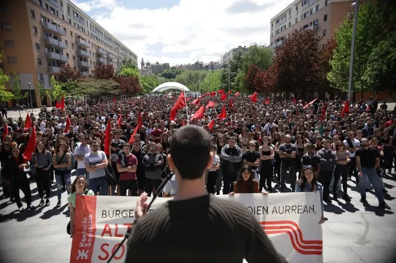 Maiatzaren Lehenean, langileriaren antolakuntza independentearen beharra azpimarratu dute Iruñean