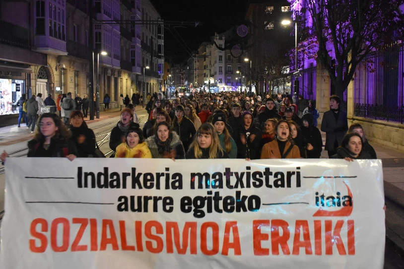 Gasteizen protestara deitu du Itaiak, azken egunetako eraso matxistak salatzeko