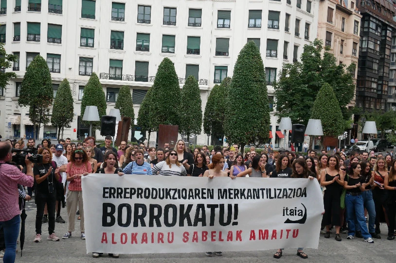 Alokairu sabelen eta erreprodukzioaren merkantilizazioaren kontra mobilizatu da Itaia