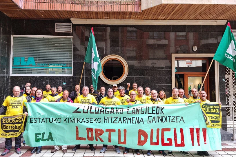 600 egunez greban izan diren zortzi langile kaleratu ditu Vulcanizados Zuloagak