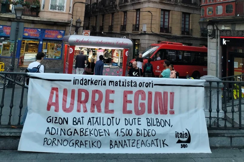 Bilbon, pornografia pedofiloarekin trafikatzen duen gizon bat atzeman dute