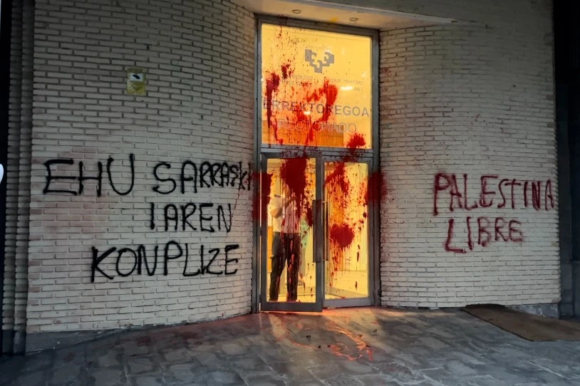 EHU seinalatu dute Palestinako sarraskiaren konplize bezala