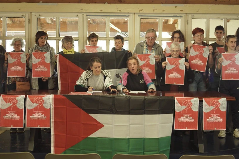 Sionistak egiten ari diren sarraskia salatzeko eta Palestinako erresistentzia aldarrikatzeko, mobilizazio bat izango da Bilbon larunbat honetan