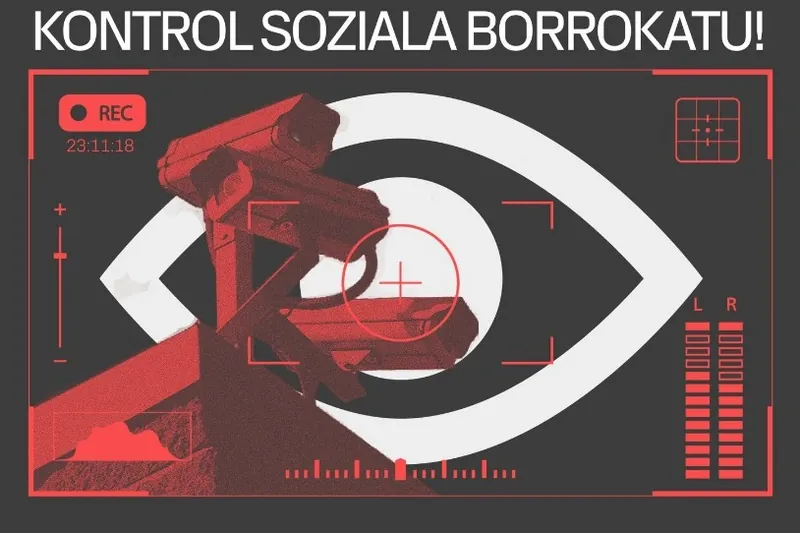 Kameren eta kontrol sozialaren kontra, protestara deitu du Gasteizko GKSk