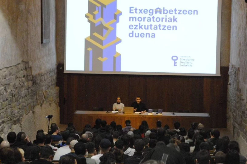 Etxegabetzeei buruzko ikerketa aurkeztu du Euskal Herriko Etxebizitza Sindikatu Sozialistak