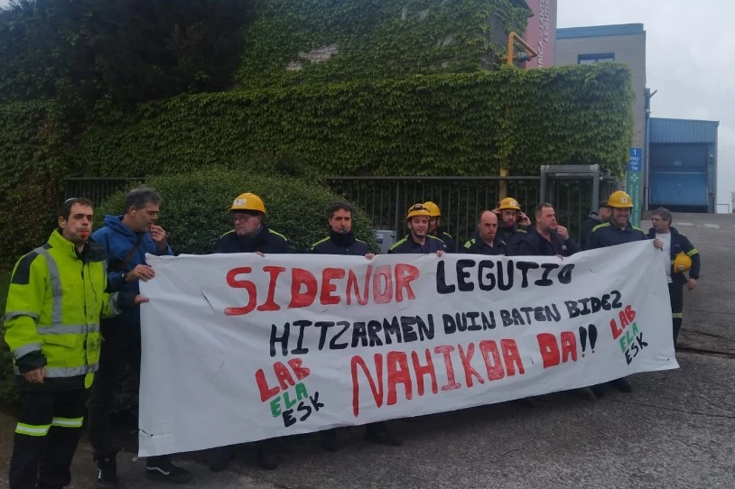 Grebara joko dute Sidenorreko langileek