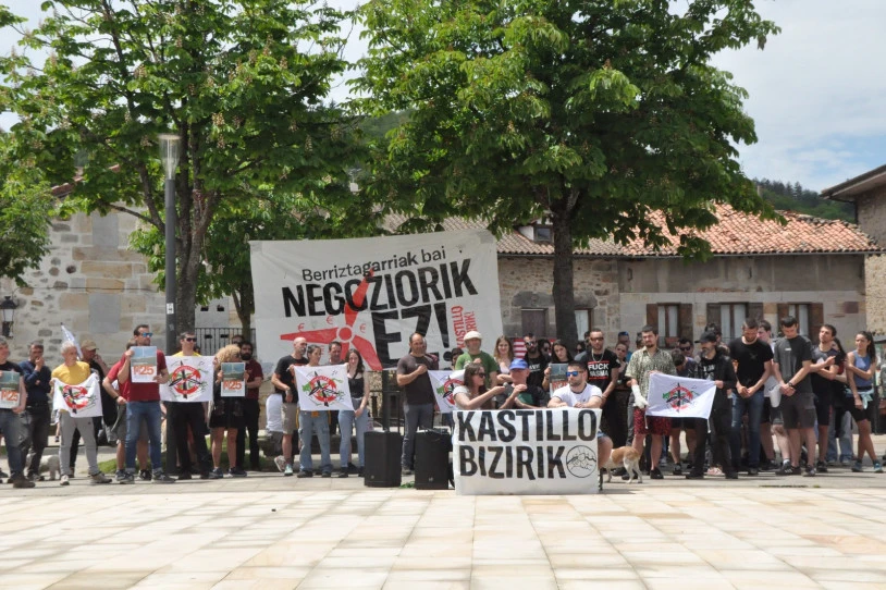 Martxan da Kastillo Bizirik koordinadora, bertan parke eolikoak jartzeko proiektuaren kontra