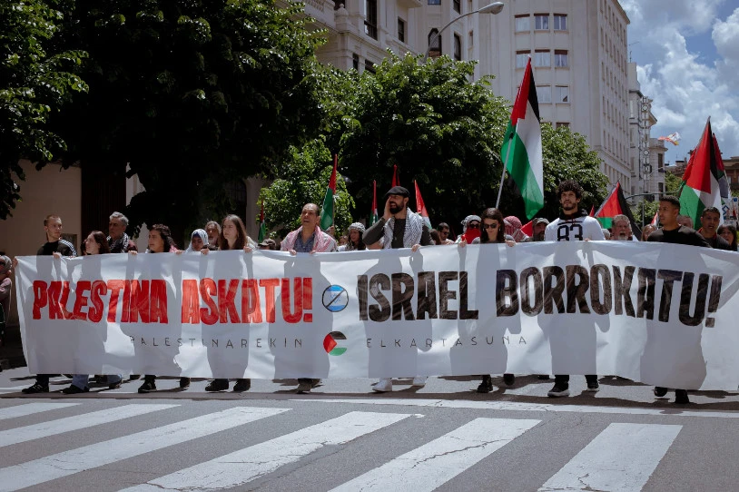 Bihar Palestinaren askatasunaren alde mobilizatzera deitu du berriz Palestinarekin Elkartasunak