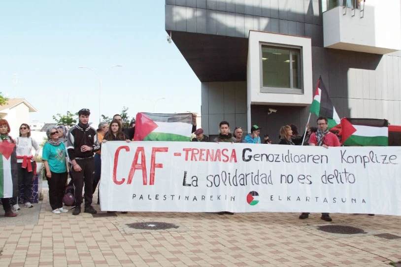 Etzi pertsona bat epaituko dute Tuteran, CAF-Trenasaren kontra egindako protesta baten harira