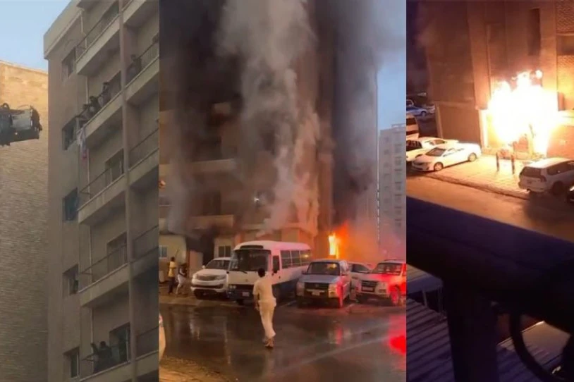 49 langile migratzaile hil dira Kuwaiten, bizitoki-eraikin batek su hartuta