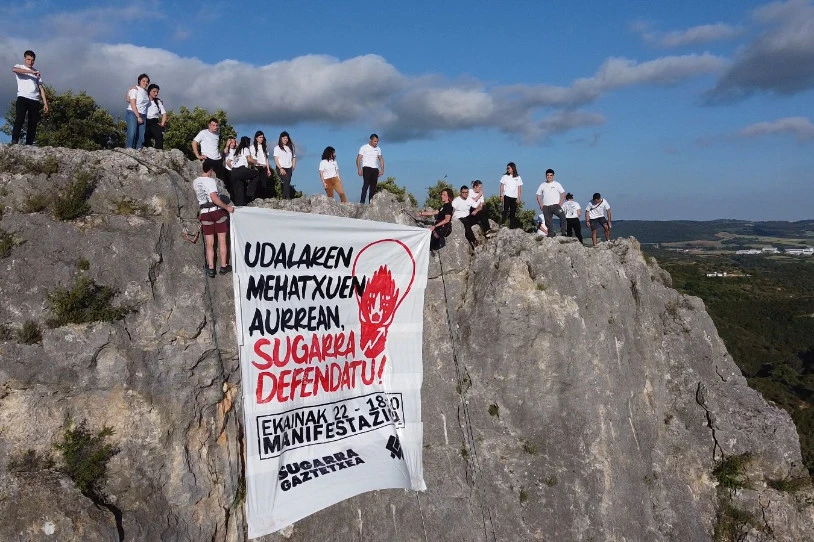 Sugarra Gaztetxearen defentsan, Lizarran antolatutako hainbat ekimen debekatu ditu UPNk