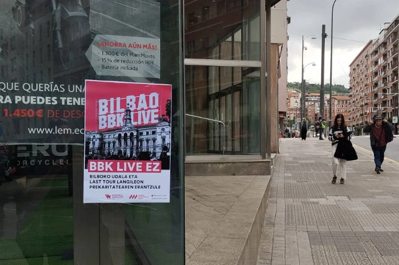 BBK Live makrojaialdiko lan-baldintza miserableak salatzeko, protestara deitu du Bilboko LASek
