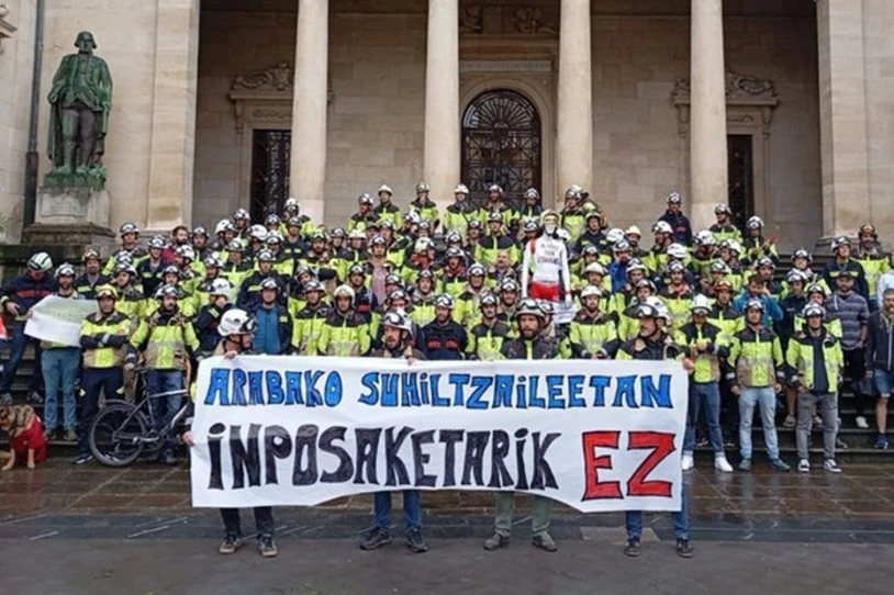 Greba eginen dute Arabako suhiltzaileek