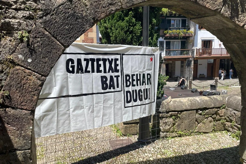 Hondarribian Gaztetxea lortzeko borrokan jarraituko du Bidasoko Gazte Langileon Asanbladak