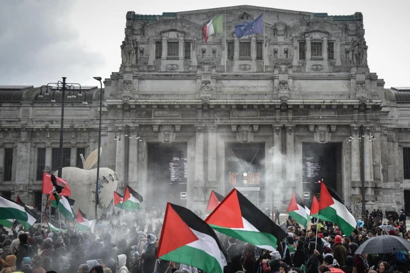 Erroman, Palestinaren askatasunaren aldeko manifestazio handi bat debekatu du Italiako Gobernuak