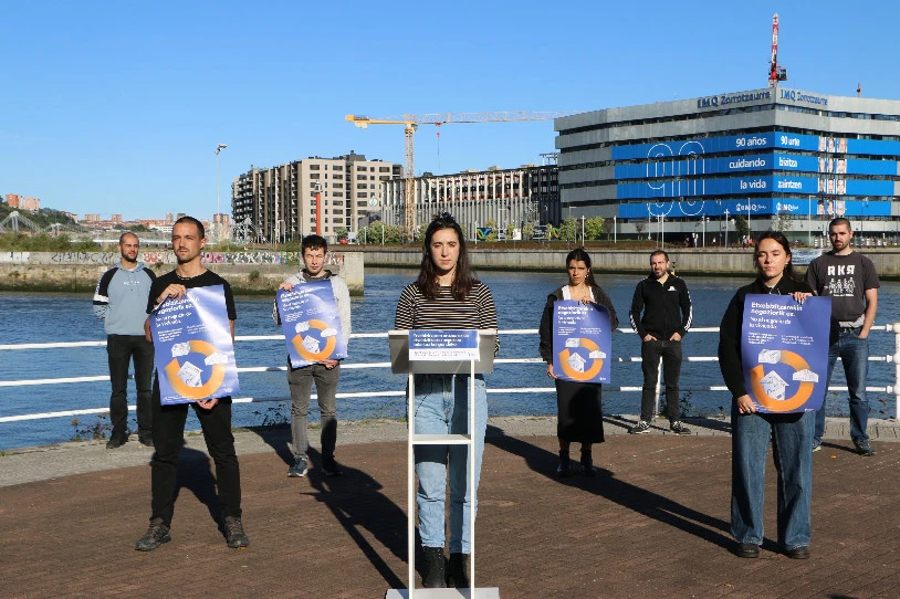 Etxebizitzaren negozioaren kontra mobilizatzera deitu du Euskal Herriko Etxebizitza Sindikatu Sozialistak