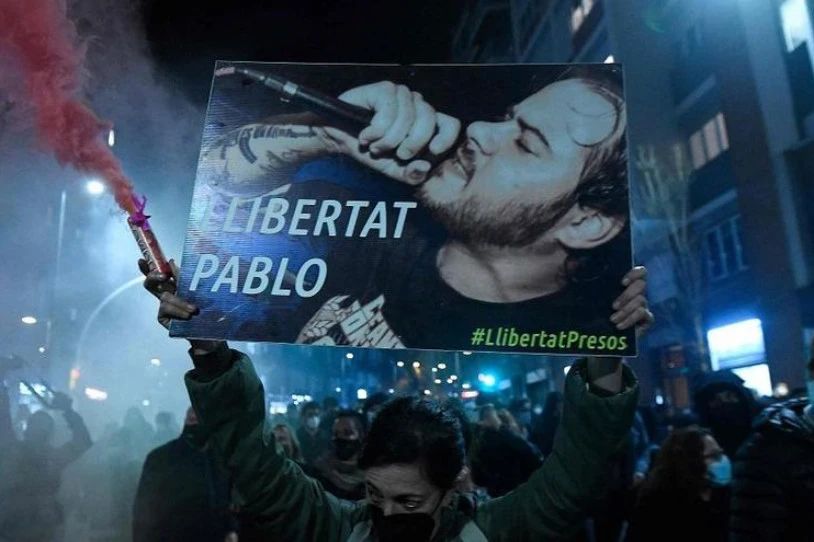 Hiru urteko espetxe-zigorra gazte bati, Haselekin elkartasunez Gironan egindako protesta bati lotuta