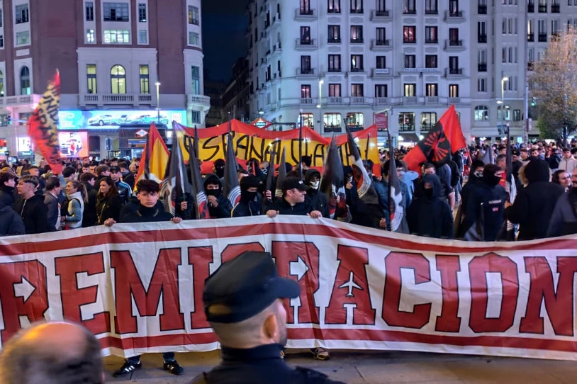 Faxistak inpunitate osoz ari dira immigrazioaren kontra mobilizatzen, Madrilen