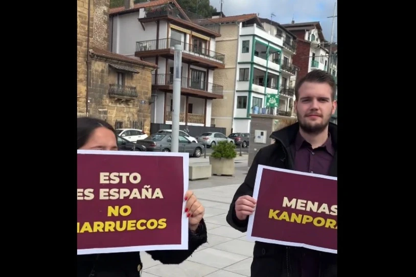 Protesta faxista bat egin dute San Pedron, pertsona migranteen kontra