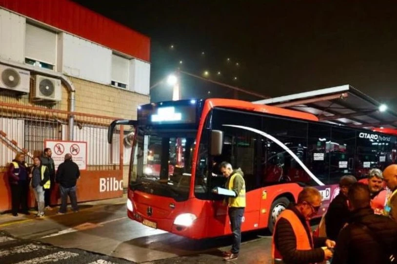 Autobusetako gidarien greban, handiagoa izan zen Bizkaiko eta Nafarroako parte-hartzea