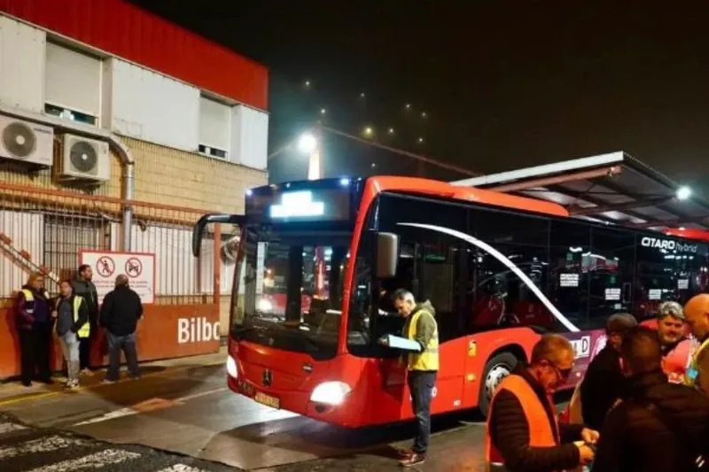 Autobusetako gidarien greban, handiagoa izan zen Bizkaiko eta Nafarroako parte-hartzea