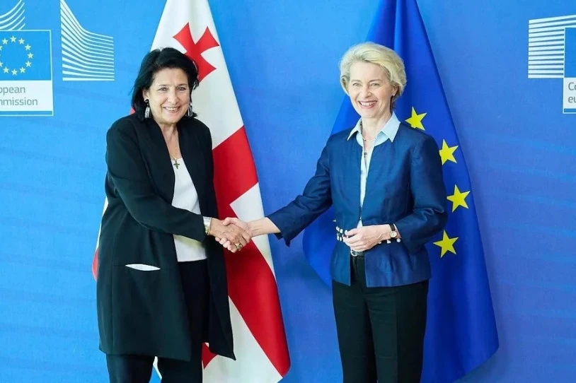 Europaren aldeko oposizioa protestan Georgian, hauteskundeak galdu ostean