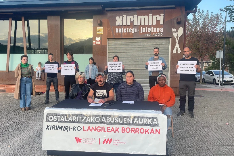 Ostalaritzako gehiegikerien kontra, borrokan ari dira Abadiñoko Xirimiriko langileak