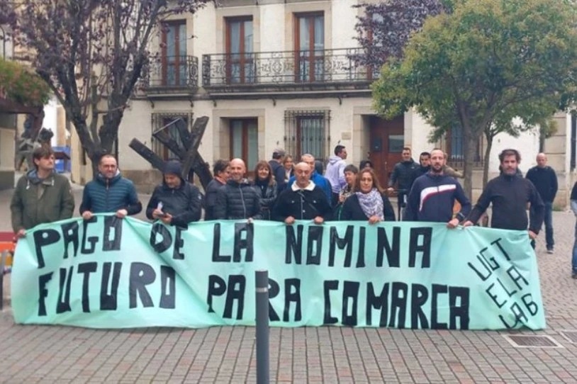 Protestan ari dira Altsasuko Sunsundeguiko langileak