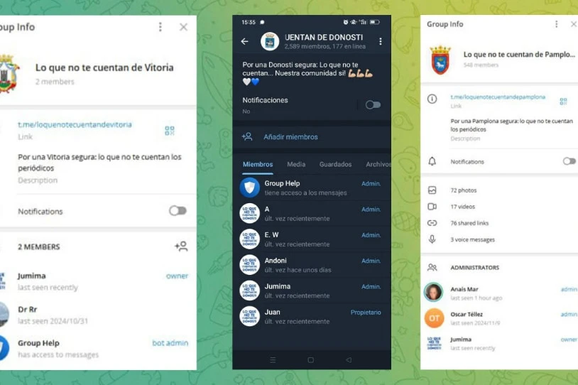Gasteizen eta Iruñean ere martxan dira 'Lo que no te cuentan de...' talde erreakzionarioak