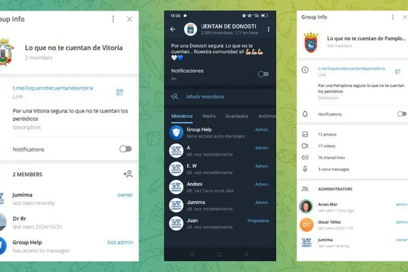 Gasteizen eta Iruñean ere martxan dira 'Lo que no te cuentan de...' talde erreakzionarioak