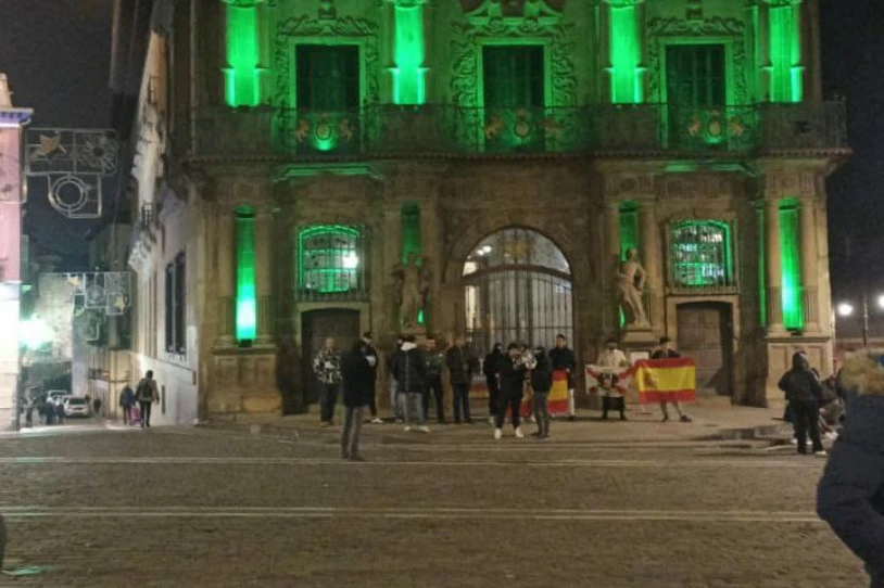 Kontzentrazio faxista bat egin dute Iruñean